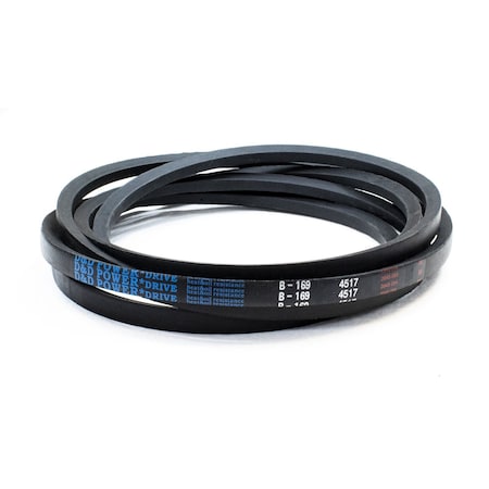 D&D B169 Classical V-Belt, 172 in Outside Length, 21/32 in Top Width, 1 Ribs B169